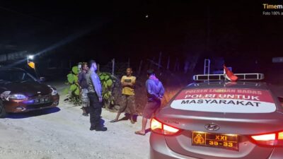 Polsek Labuhan Badas Gelar Patroli Blue Light Malam Hari di Pemukiman dan Jalan Protokol