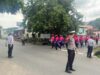 PENGAMANAN LOMBA GERAK JALAN TEPAT WAKTU DALAM RANGKA HARLAH KABUPATEN SUMBAWA BARAT KE-22