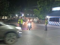 Hadir Demi Kenyamanan Masyarakat Pengguna Jalan dan Cegah Kejahatan Konvensional, Satlantas Polres Bima Gelar Patroli di Jam Rawan