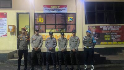 SIE PROPAM POLRES DOMPU LAKUKAN PENGECEKAN DISIPLIN PERSONEL PIKET FUNGSI