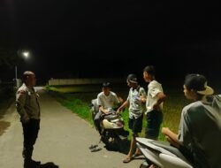 JAJARAN POLRES SUMBAWA BARAT PATROLI MALAM, HIMBAU PEMUDA TIDAK NONGKRONG HINGGA LARUT MALAM
