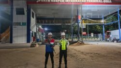 Unit Pam Obvit Sat Samapta Polres Bima Kota Laksanakan Pengamanan dan Patroli di Area PT Pertamina Patra Niaga Bima