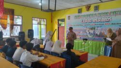 Polsek Rasanae Barat Laksanakan Pembinaan bagi Calon Siswa SMA Kemala Taruna Bhayangkara di SMPN 2 Kota Bima