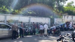 Polsek Sumbawa Kawal Perayaan Hari Raya Galungan di Pura Dalem Ganda Sari