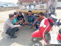 Personel Polsek Kawasan Pelabuhan Laut Bima Laksanakan Patroli Rutin dan Sosialisasi Layanan 110