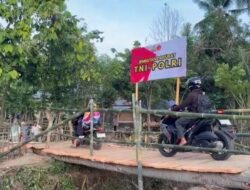 Brimob Polda Sulteng Bangun Jembatan Sementara Penghubung Wani 3–Labuan Kungguma
