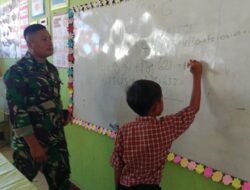 Kodim 1606 Mataram Ajarkan Matematika Gasing di Dasan Geres