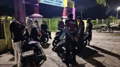 Patroli Dialogis Polres Lombok Barat Jaga Kamtibmas Malam Hari