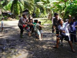 Polsatwa K-9 Polda Sumut Hadirkan Trauma Healing untuk Anak Korban Banjir di Batang Toru