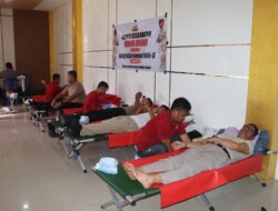 Polres Loteng Gelar Donor Darah dalam Rangka Hari Jadi Intelkam Polri ke-80.