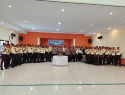 HUT Satpam ke-45, Polres Sumbawa Ajak Personel Satpam Tingkatkan Kompetensi Pengamanan Swakarsa.