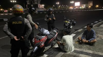 Patroli Blue Light Samapta Sasar Titik Rawan di Labuapi Lombok Barat