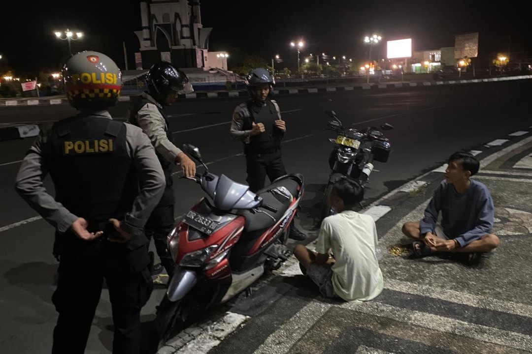 Patroli Blue Light Samapta Sasar Titik Rawan di Labuapi Lombok Barat