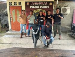 Tim Jatanras Polres Dompu Amankan Pelaku Curanmor Sekaligus Pemalsuan Laporan