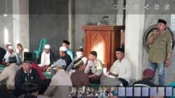 Bhabinkamtibmas Desa Mantar Hadiri Syukuran Desa di Masjid An-Nur