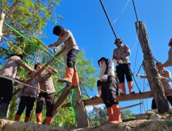 Polres Gayo Lues Bangun Empat Jembatan Gantung, Warga: Dapat Menjual Hasil Kebun Ke Pasar