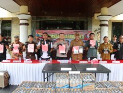 Polres Bima Musnahkan BB Narkotika 276,42 Gram, 466 Butir Tramadol dan 1.825 Botol Arak Bali, Kapolres Tegaskan Komitmen Berantas Narkoba