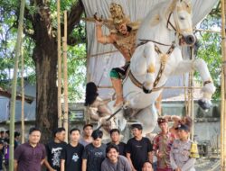 Polsek Mataram Pantau Penilaian Lomba Ogoh Ogoh di Pagesangan