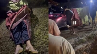 Viral Warga Menandu Jenazah Penamabang Emas di Lombok Tengah